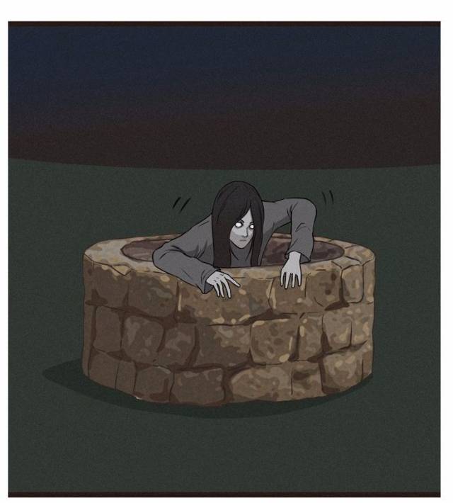恶搞漫画:山村贞子做快递,全球五秒送达
