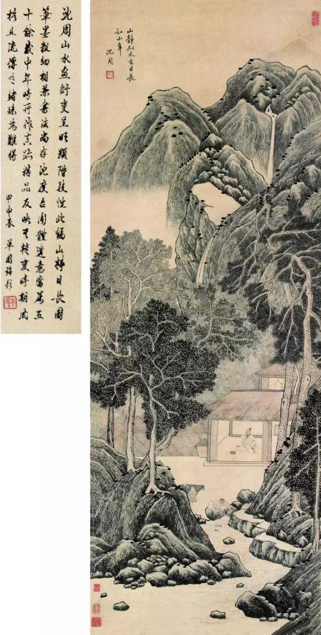 纵观沈周之绘画,技法全面,功力浑厚,在师宋元之法的基础上有自己的