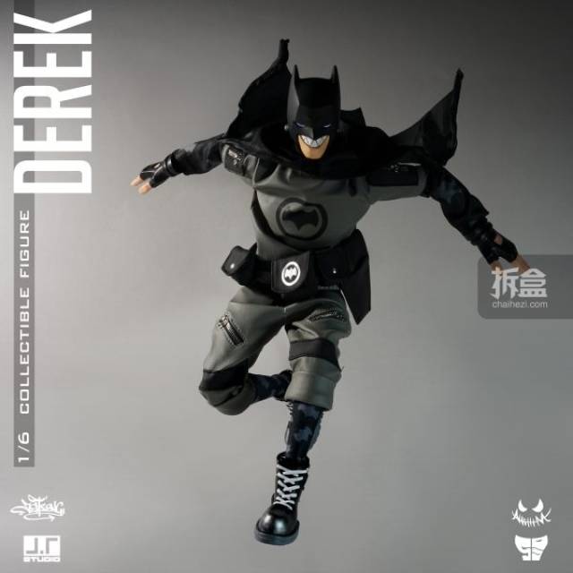 jt studio 设计师潮流玩具 ray 和 derek 1:6可动人偶