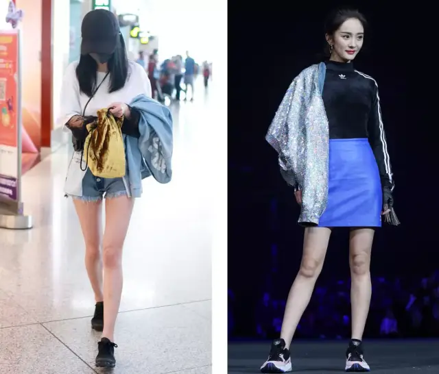 娱乐圈的腿精,才不是杨幂和李溪芮,居然是年过半百的她们?