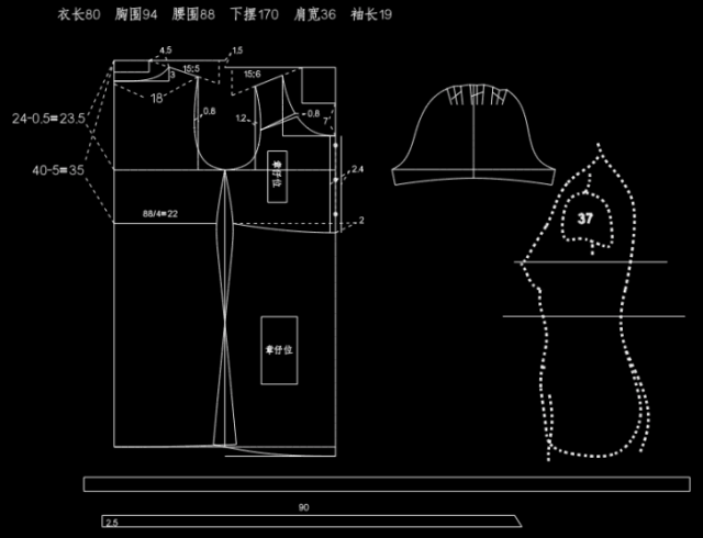 孕妇装连衣裙打版裁剪制图_手机搜狐网