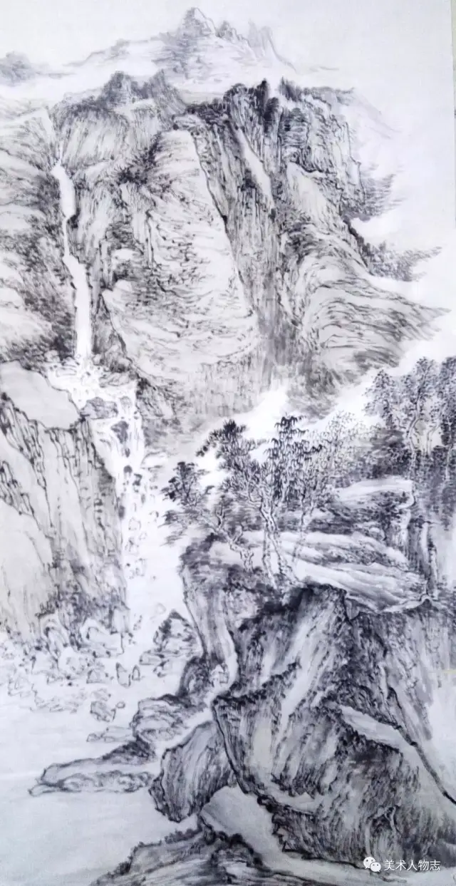 希望今后国庆兄能继续努力,多师造化,成就一方山水.