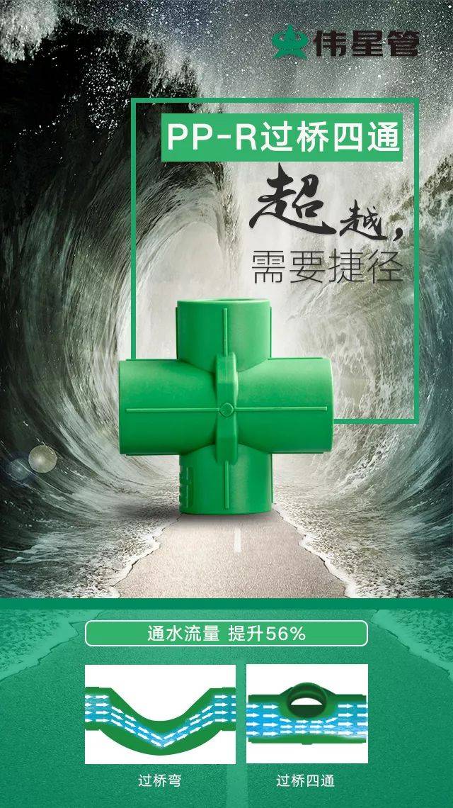 伟星管ppr过桥四通,让施工"爽"快到底!