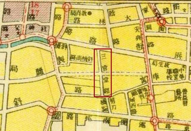 20世纪20年代上海地图中标注的