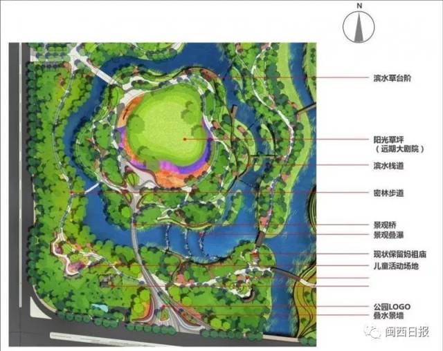 龙津湖公园有望国庆前建成开放,将成为最大水系公园
