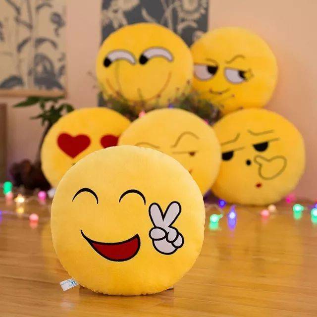 enjoy表情玩偶抱枕