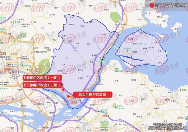 福州今年将征迁16755亩热土!五区详细征收地图出炉!