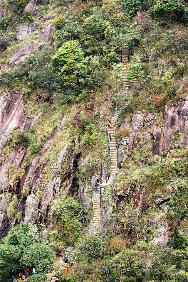 赏花爬山挑战最高最险的玻璃天梯,五一假期清远金子山