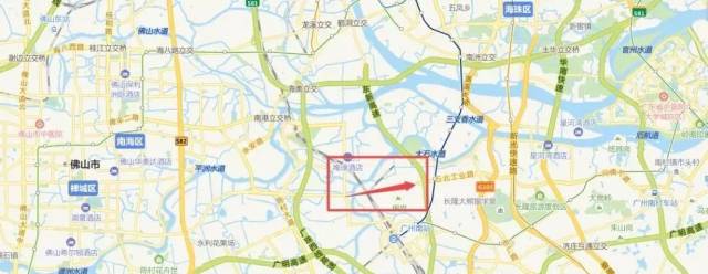 工程东起广州市番禺区钟村接拟建的南大干线与钟三路平交,往西跨陈村