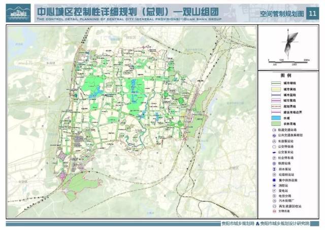 观山湖区两轴,三心,四带,五区,居住