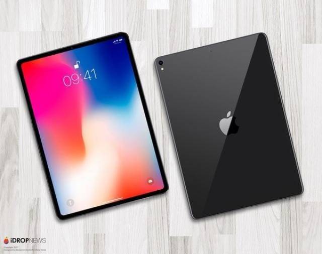 ipad pro 2018版曝光 无刘海窄边全面屏