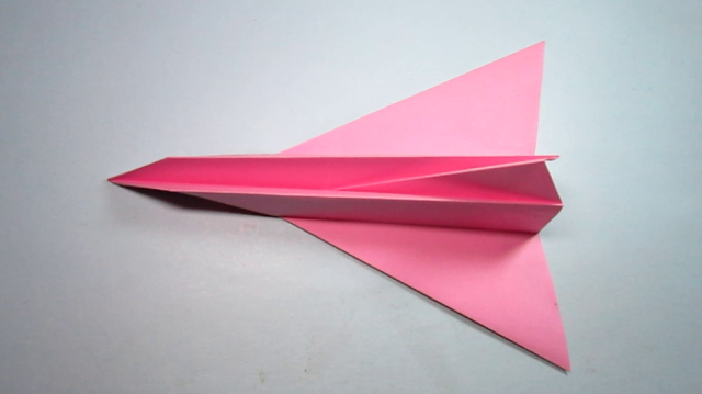 简单易学的纸飞机折纸,2分钟一张纸就能折出漂亮的飞机,diy手工制作