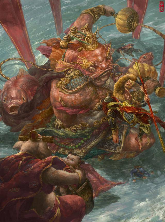 大气磅礴,暗黑魔幻,徐子晖西游《齐天》系列插画全套