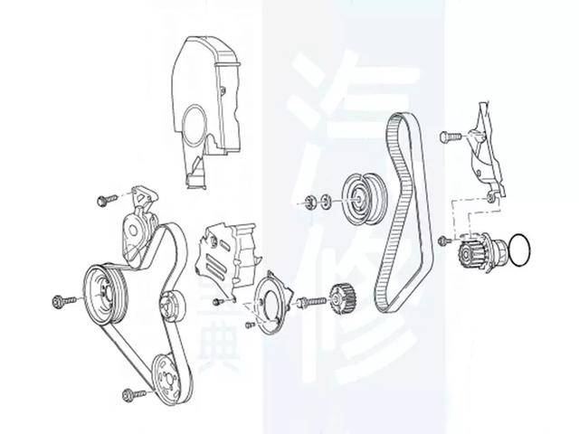 大众车系82张正时皮带安装示意图,值得修理工收藏