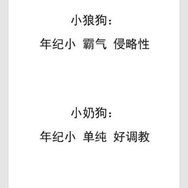 男生愿意被女生称作"小奶狗""小狼狗""老狗x"吗?