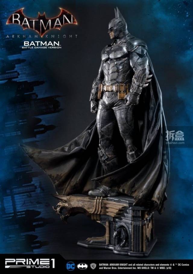 prime 1 studio dc《蝙蝠侠:阿甘骑士》batman 1:3战损版雕像