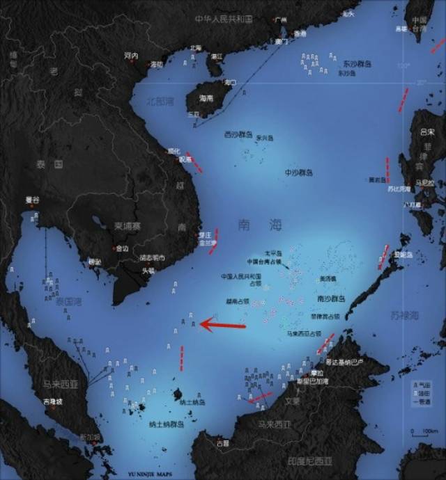 九段线内500余口他国钻井位于哪南海盗采中国油气的都有谁