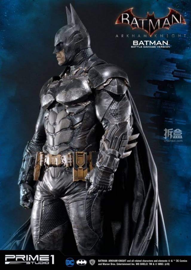 prime 1 studio dc《蝙蝠侠:阿甘骑士》batman 1:3战损版雕像
