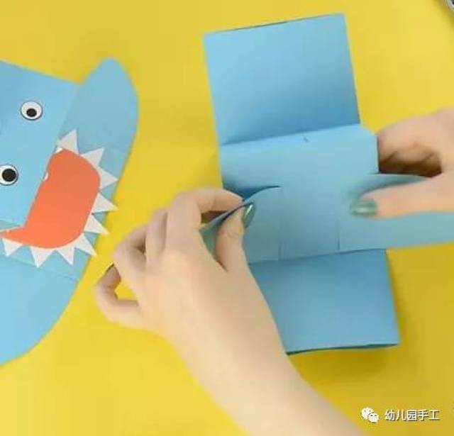 亲子手工节日手工小课堂│漂亮的手工小鲨鱼