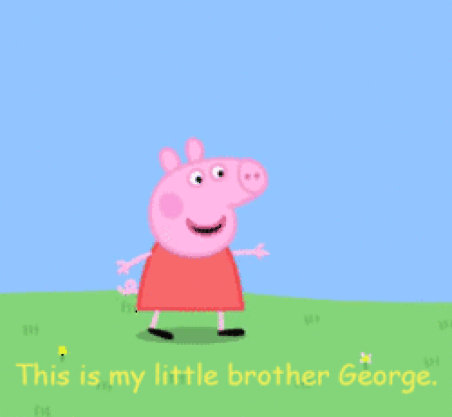 不知道小猪佩奇的 弟弟乔治跟他们家有没有什么关系.