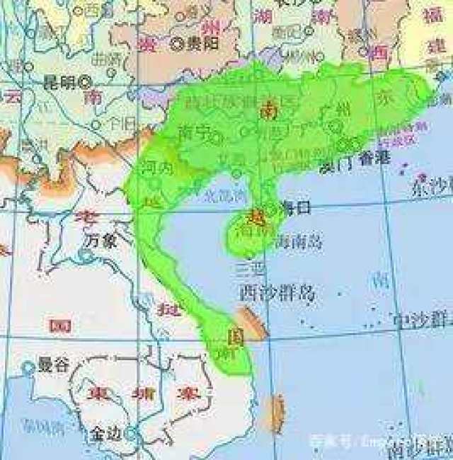 设立了桂林,南海,象三郡,其中象郡包括今天的广西东南部和越南北部图片