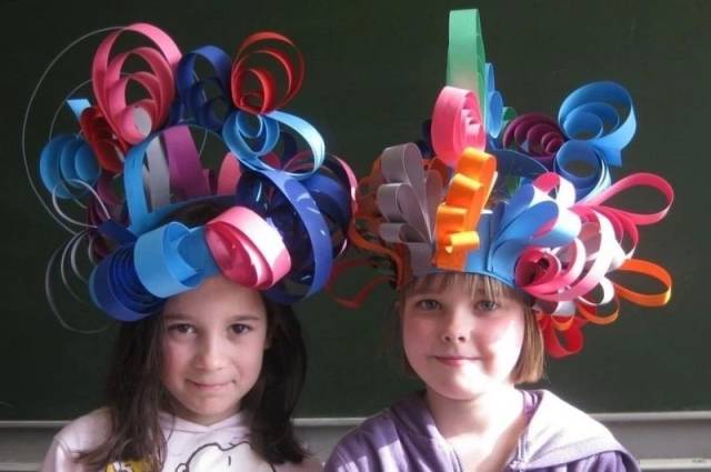 幼儿园创意手工diy帽子,六一就能用上!