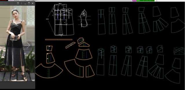 吊带连衣裙打版制图-服装打版裁剪
