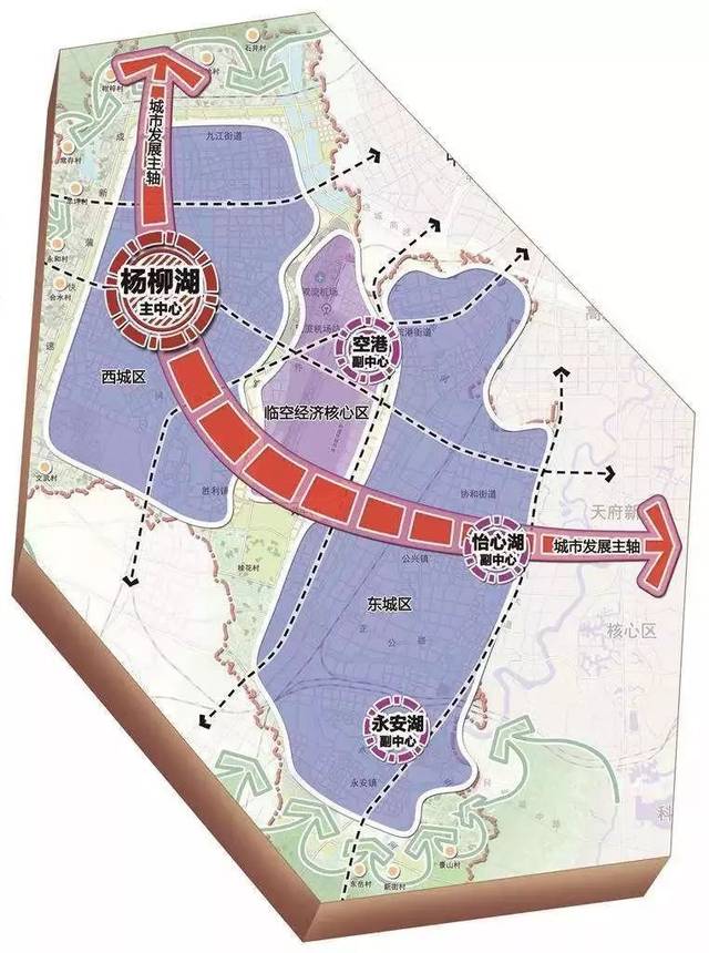 到2035年,建成产城一体,宜业宜居的国际空港城市.