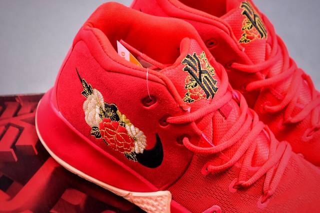 nike kyrie 4 cny 欧文四代中国年大红刺绣