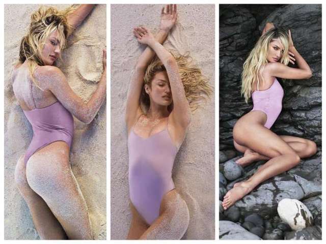 5,维密天使当家花旦candice swanepoel为个人泳装品牌tropic of c拍摄