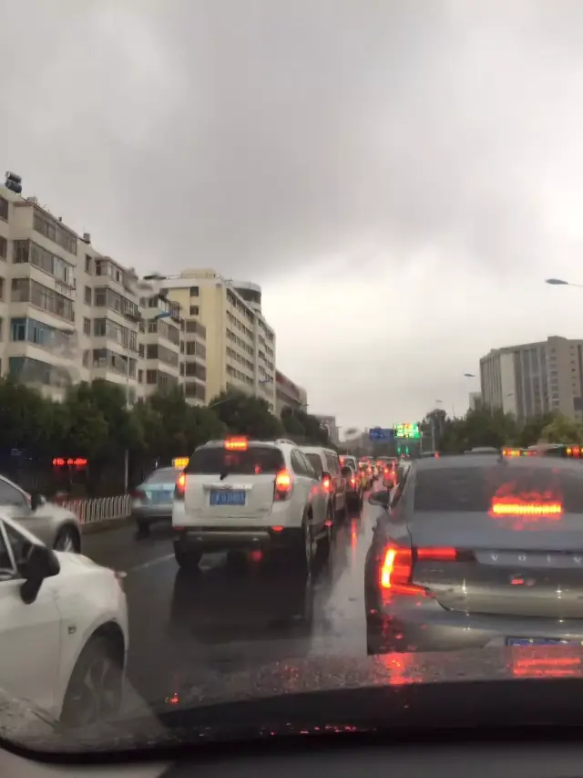 心塞!一下雨就堵车,关键是地铁也排大队