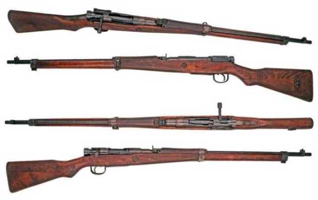 战争末期生产的九九式步枪已经是粗制滥造:护木用质量很差的木
