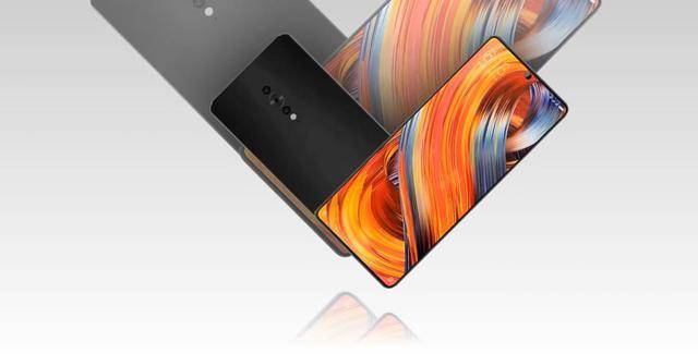 100%全面屏+后置三镜头 小米MIX3概念渲染图