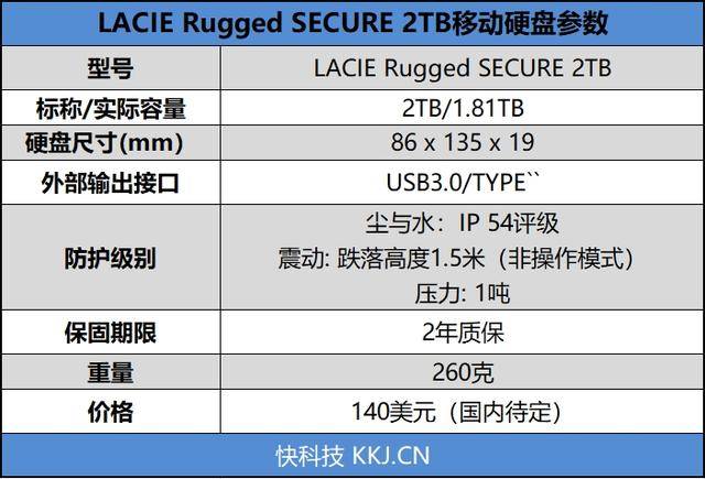 希捷lacie三防移动硬盘评测:2tb超大容量