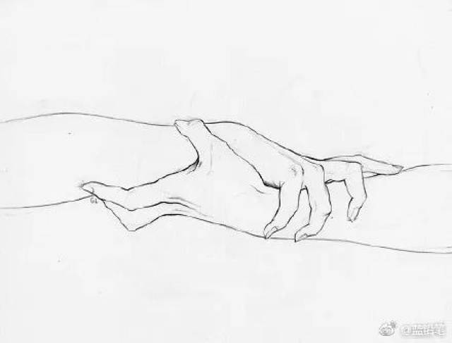 牵牵牵牵手,好甜啊!画CP必备素材!