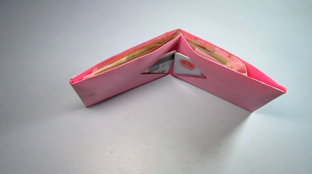 简单的折纸钱包,看一遍就能学会漂亮钱包的折法
