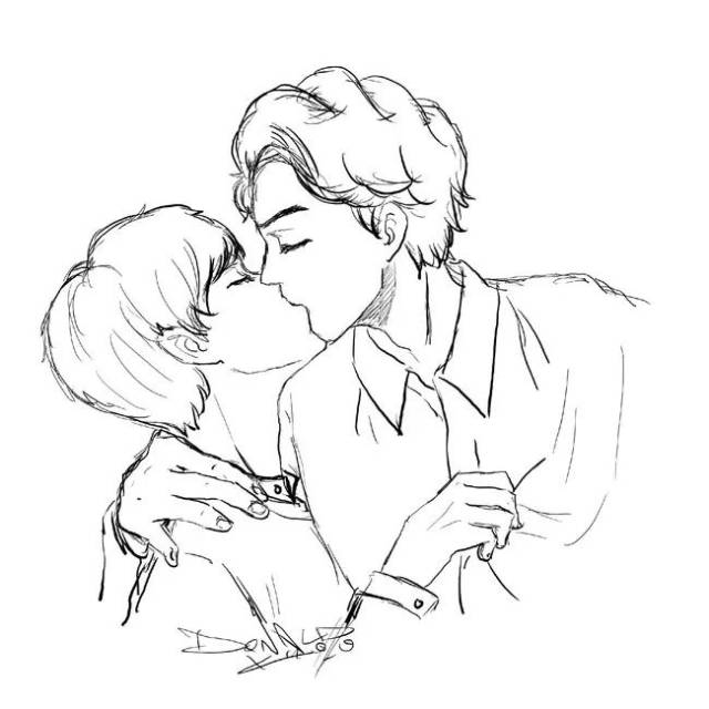 接吻怎么画 搜狐网