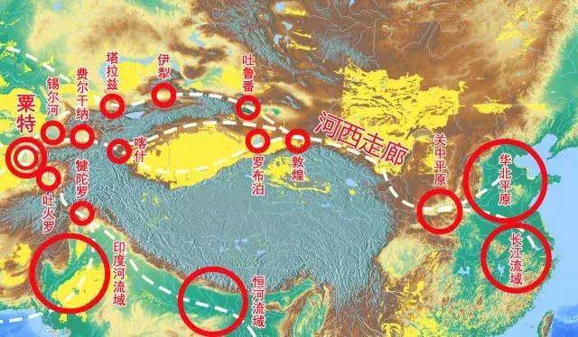河西走廊位于甘肃省北部祁连山和北山之间,东西长约1200千米,南北宽约