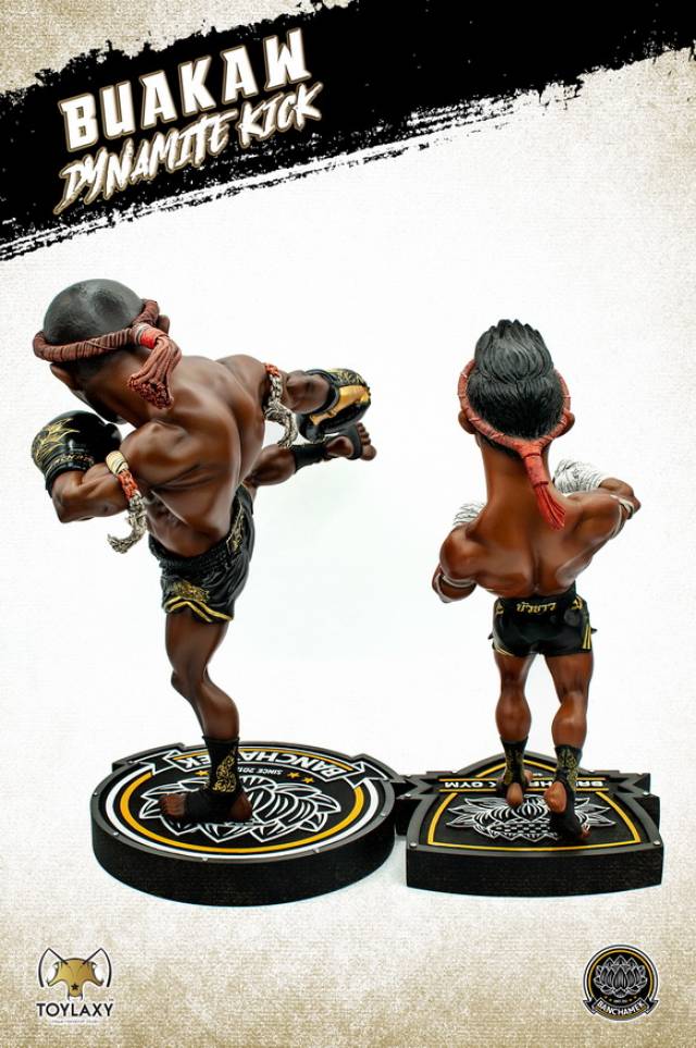 toylaxy 泰拳王 播求buakaw 扫踢腿 雕像