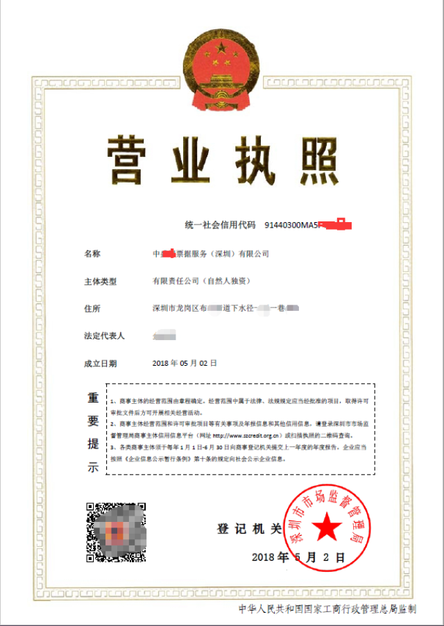 地址挂靠托管,拟定公司章程,公司注册登记(营业执照,税务登记证,组织