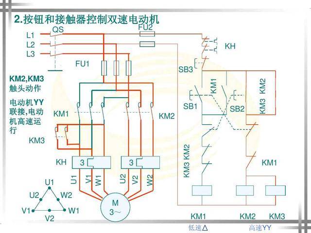 2种双速电机控制电路详解,双速调节,简单易上手,干货!