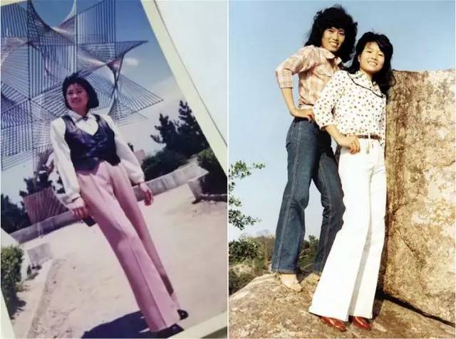 当然80年代中国时尚标签最必不可少的一部分,当属"喇叭裤"了.