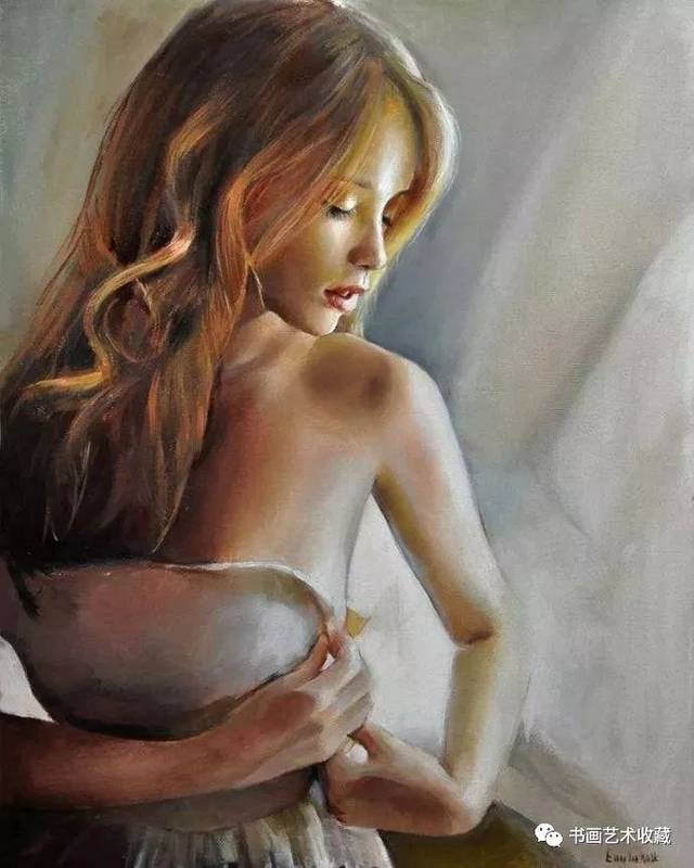 国外四位画家作品:遇到梦中相识的美女