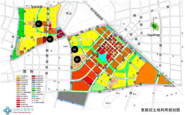 锡山区多板块规划更新:新增7处商住混合用地 2处小学用地