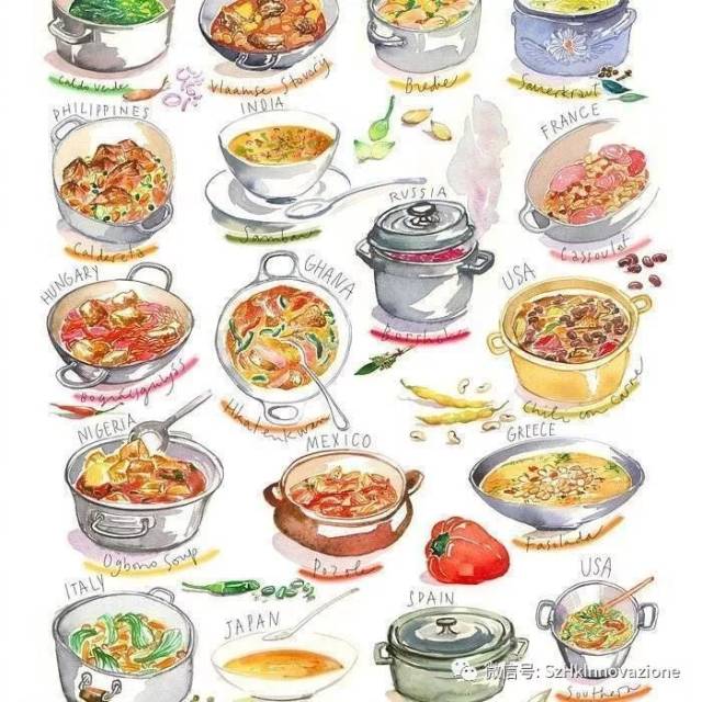 一百种食物水彩画法
