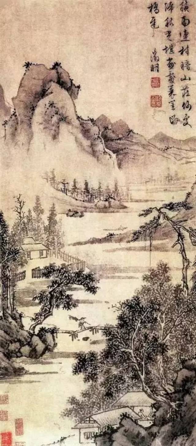 文徵明两个儿子文彭,文嘉都是著名人物,文嘉精于书画,但画师承其父,书