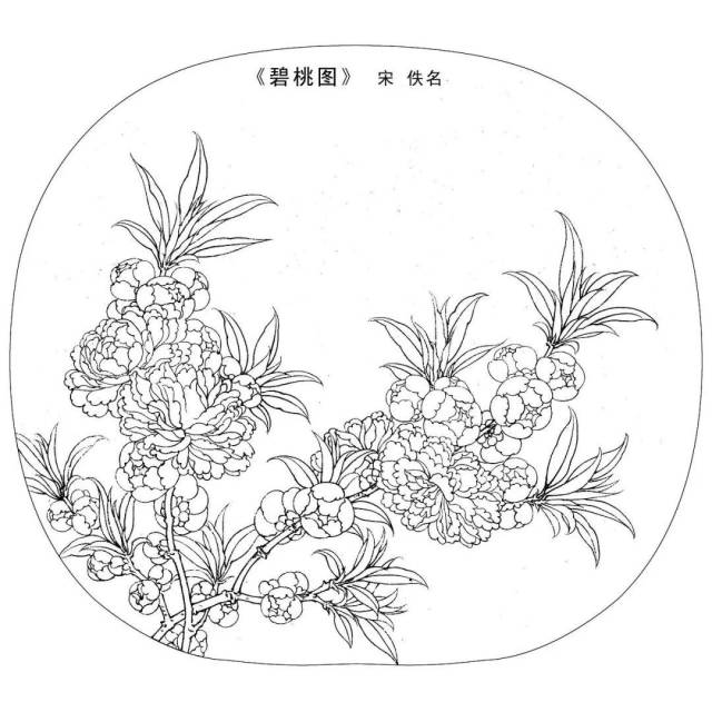 宋画工笔白描,最好的国画学习素材