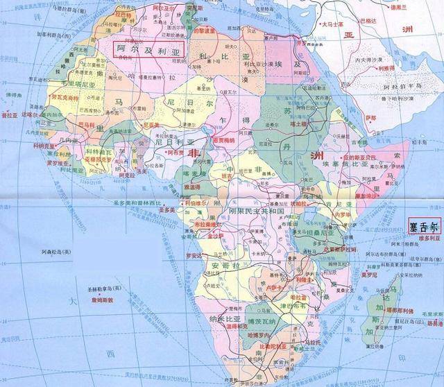 非洲国土面积最大和最小的国家:阿尔及利亚和塞舌尔差