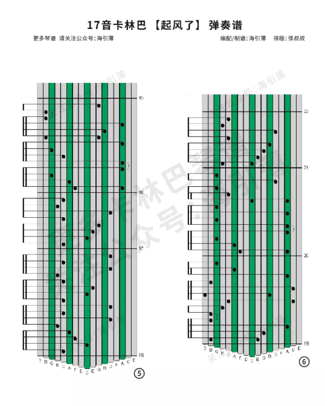 卡林巴拇指琴曲谱《起风了》