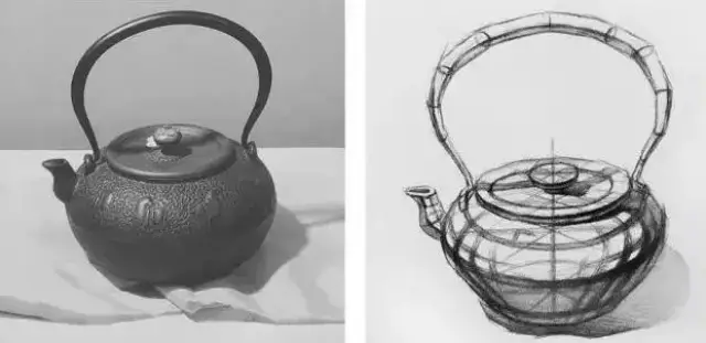 素描单个静物的结构练习,一看就会!